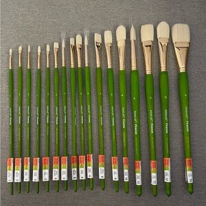 Artist’s Loft Paint Brushes Set - Green & Gold